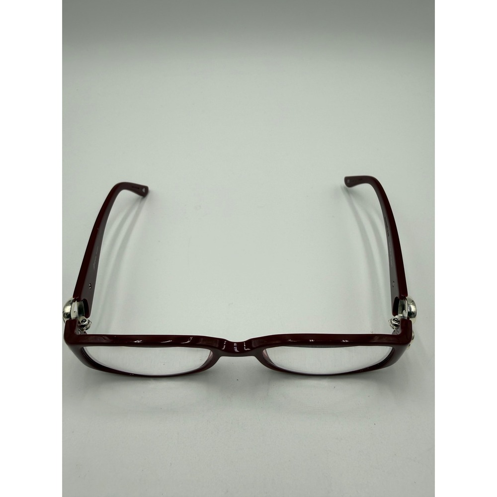 Brighton Balboa Heart Eyeglasses Women 49-18-140 Burgundy Excellent Heart Detail